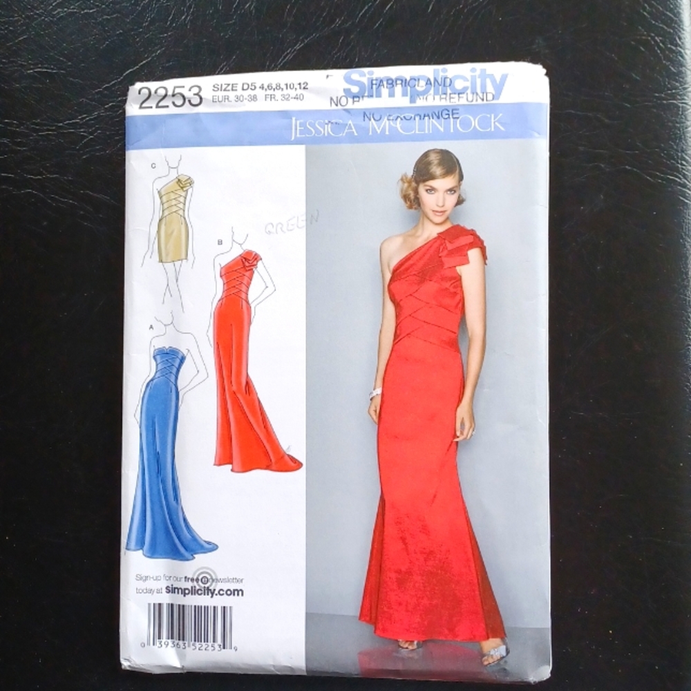 Simplicity Jessica McClintock Dress Sewing Pattern NEW SALE 3/$25